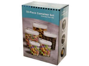 Bulk OD889 Nesting Food Container Set With Easy Pour Lids