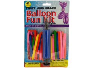 Bulk OF654 Twist  Shape Balloon Fun Kit With Air Pump