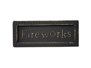 Bulk OF734 Fireworks Mini Metal Sign Magnet