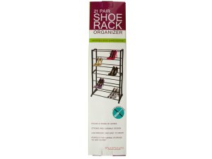 Bulk OF872 21 Pair Shoe Rack Organizer