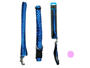 Bulk OF886 Small Printed Dog Leash  Adjustable Collar