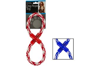 Bulk OL390 Woven Figure Eight Dog Rope Toy