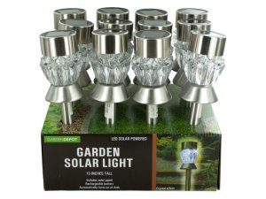 Garden OL985 Crystal Effect Solar Power Garden Light Countertop Displa