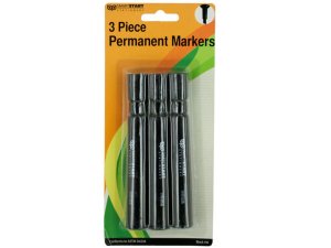 Bulk OP733 Black Permanent Marker Set