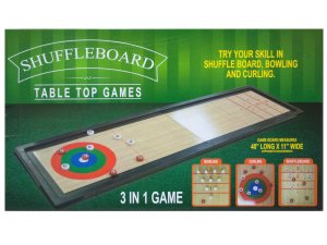 Bulk OS190 3 In 1 Shuffleboard Tabletop Game