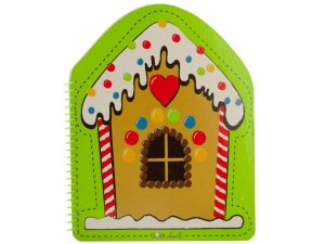 Bulk OP875 Gingerbread House Spiral Notebook