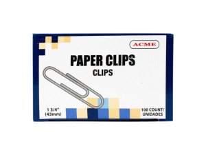 Bulk OP911 1.75quot; Paper Clips 100 Count