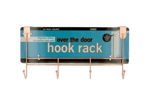 Bulk OS937 Copper Color Over The Door Hook Rack