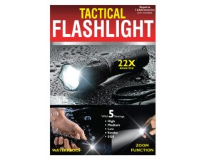 Bulk OS984 Waterproof Tactical Zoom Flashlight With 5 Settings