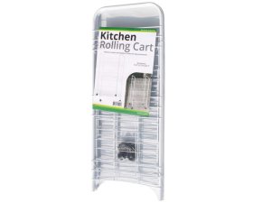 Bulk OT007 Small 3-tier Rolling Kitchen Cart