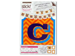 Bulk OT094 Stickr Peel  Stick 039;congratulations039; Party Banner Kit