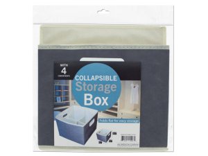 Bulk OT351 Small Collapsible Storage Box With 4 Compartments