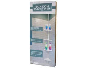 Bulk OT371 4 Tier Bathroom Corner Shelf