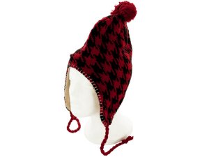 Bulk OT378 Insulated Houndstooth Wool Blend Knit Hat