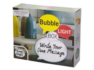 Bulk OT547 Mini Bubble Light Box Message Board With Markers