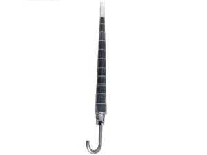 Bulk OT572 Black  Silver Umbrella With Sliding Cover