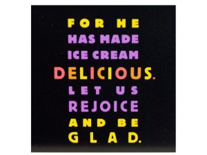 Bulk OT656 Rejoice For Ice Cream Mini Box Print Wall Art