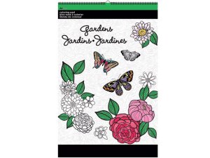 Bulk OT762 Gardens Large Coloring Pad