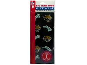 Bulk PA177 Jacksonville Jaguars Team Logo Flat Gift Wrap