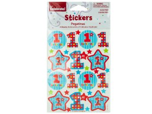 Bulk PA275 1st Birthday Stickers