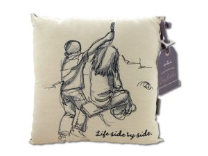 Bulk OT837 Life Side By Side Embroidered Accent Pillow