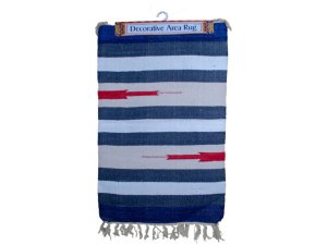 Bulk OT869 Multi-colored Wide Striped Cotton Rug