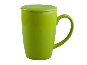 Bulk OT925 Green Ceramic Mug With Lid