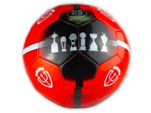 Bulk OT939 Size 5 Argentina Independiente Black  Red Soccer Ball