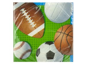 Bulk PC062 Celebrate Sports Beverage Napkins Set