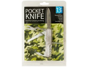 Bulk PK016 13 Function Pocket Tool Knife