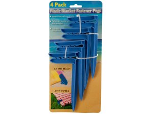 Bulk SI010 Picnic Blanket Fastener Pegs Set