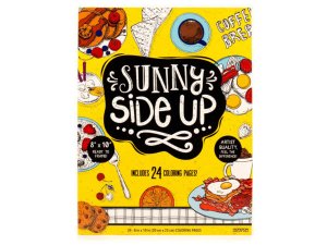 Bulk SC453 Sunny Side Up 8quot;x10quot; Coloring Pad With 24 Sheets