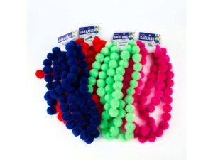 Bulk SC461 Assorted Color Pom Garland