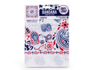 Bulk SC477 Bandana White Americana