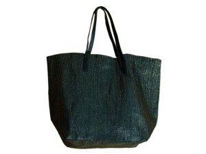 Bulk SC576 Black Sparkle Tote