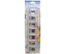 Bulk SP001 Large Spanish Language 7-day Pill Box