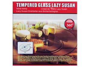 Bulk UU123 Tempered Glass Lazy Susan