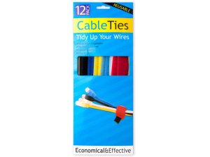 Bulk UU607 Hook  Loop Cable Ties