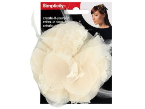 Bulk WM520 Lace  Feather Flower Headband Accent