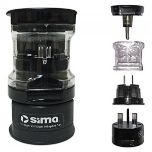 Sima SIP-3 Sima(r) Sip-3 International Compact Travel Power Plug Set