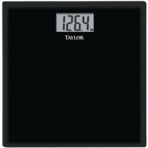 Taylor 7558-4193B Glass Digital Scale Blk