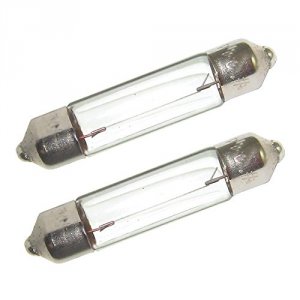 Perko 0070DP0CLR Double Ended Festoon Bulbs - 12v, 10w, .74a - Pair