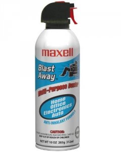 Maxell 190025 All-purpose Duster Canned Air - For Multipurpose - 10 Fl