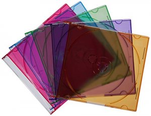 Verbatim 94178 Cddvd Color Slim Jewel Cases, Assorted - 50pk - Jewel C