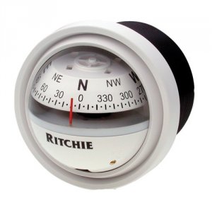 Ritchie V-57W.2 V-57w.2 Explorer Compass - Dash Mount - White