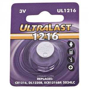 Ultralast PEDOTUL1216 (r) Ul1216 Ul1216 Cr1216 Lithium Coin Cell Batte