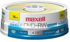 Maxell 635117 2x Dvd-rw Media - 120mm - Single-layer Layers - 2 Hour M