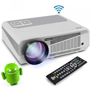 Pyle PRJAND615 Home(r)  Hd 1080p Smart Projector With Built-in Dual-co