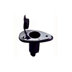 Perko 1048P00DP Threaded Collar Pole Light Mounting Base - 2 Pin - Chr