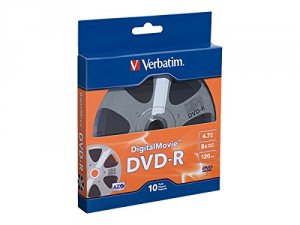 Verbatim 97946 (r)  4.7gb 120-minute Digitalmovie(r) Dvd-rs, 10 Pk